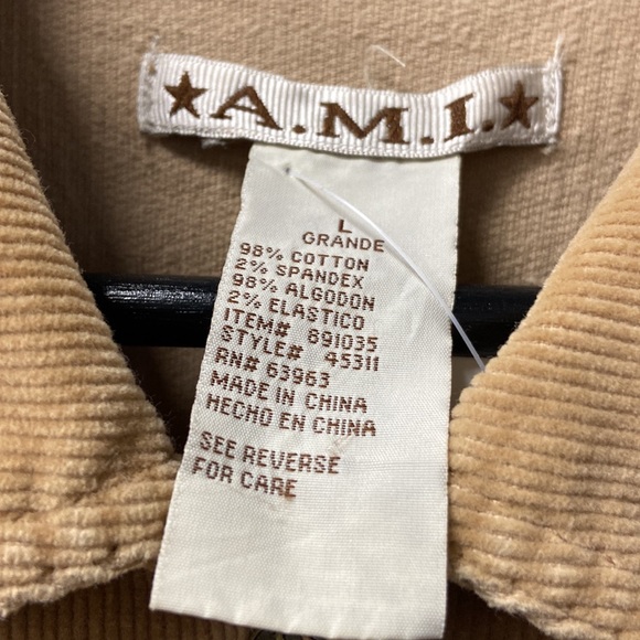 A.M.I. Corduroy Button Up - L - Picture 4 of 6